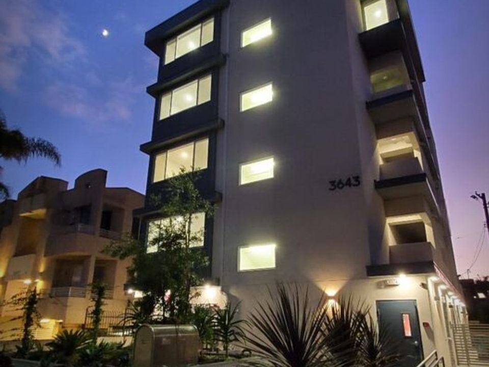 Building Front View At Night