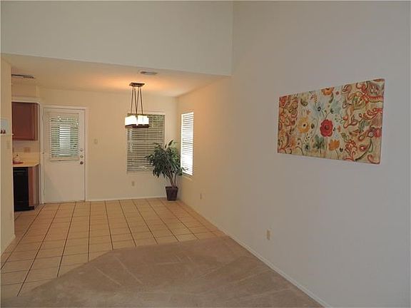 View from living looking into dining area