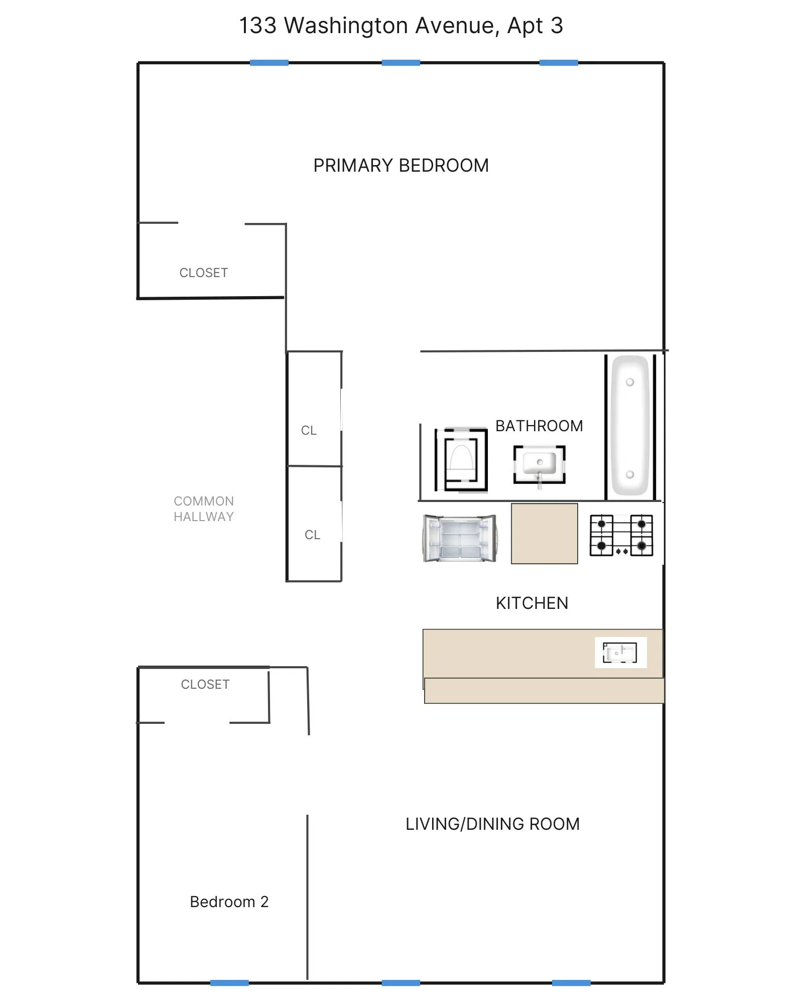133 Washington Avenue, #3