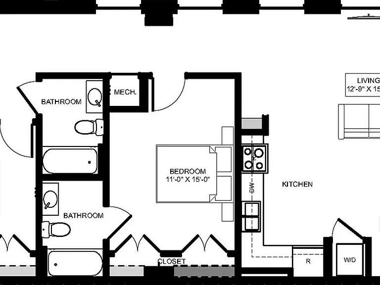 2 Bedroom - Unit 1005