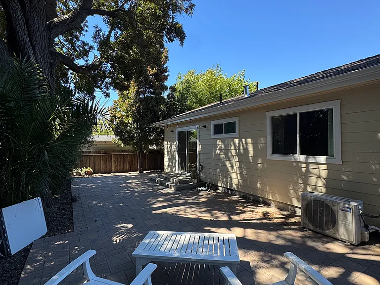 Private back patio