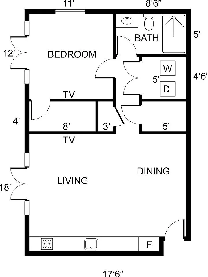 Recently Remodeled 1-Bedroom, 1-Bathroom Unit — Photo 2