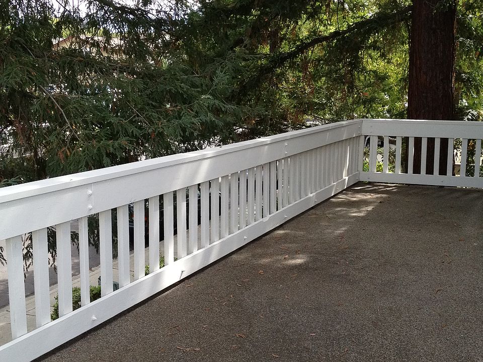 Tree lined deck