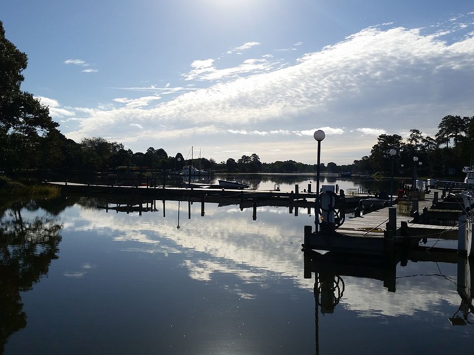 view from shared docks