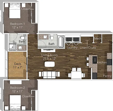 2 Bedroom C 2 Bedroom C