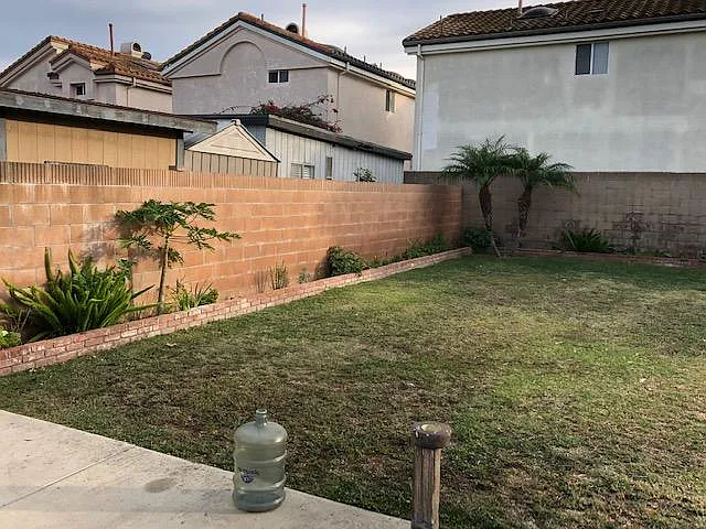 Large backyard