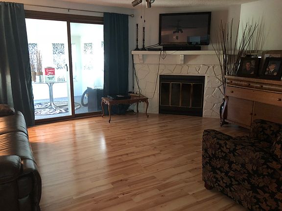 Wood burning fireplace  