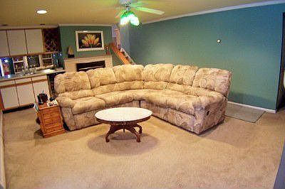 Wet Bar & Brick Fireplace in FR