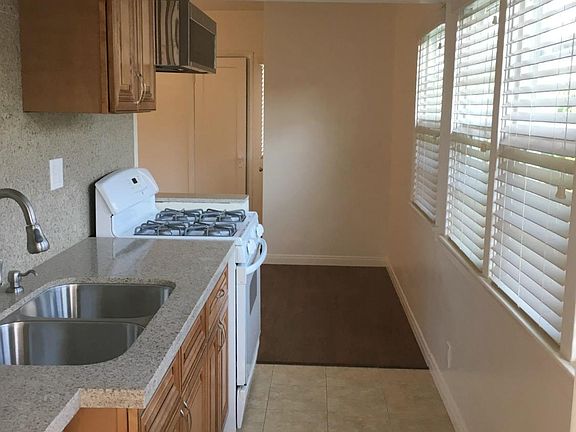 View of kitchen from laundry room