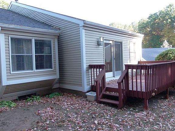 Back view with large deck