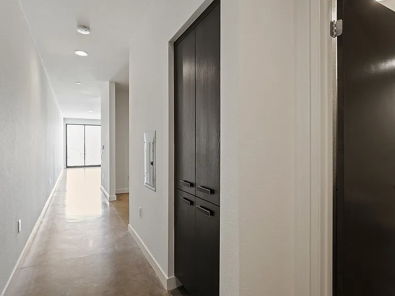 Entrance Hallway with Built-In Storage Cabinets