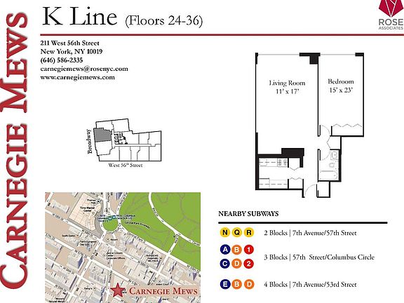 2nd image of 211 W 56th St APT 16K