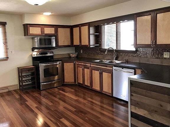 Kitchen appliances are included