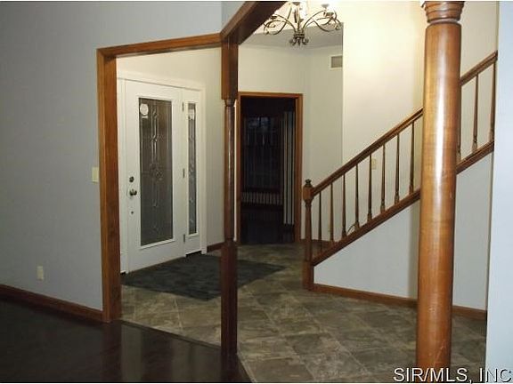 view of entry foyer from hall