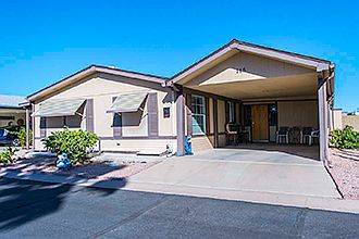 Front with carport