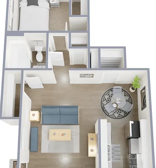 One bedroom, one bath, 605 sq ft apartment home One bedroom, one bath, 605 sq ft apartment home