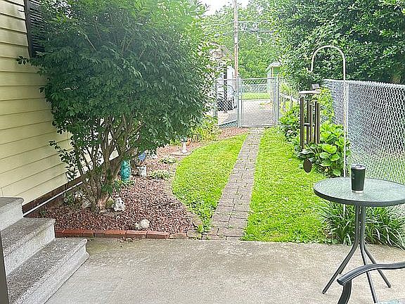 Side yard with patio 