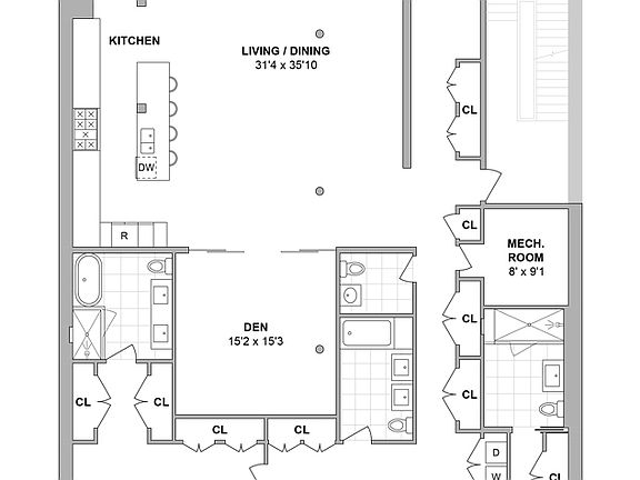 2nd image of 186 Franklin St Floor 3