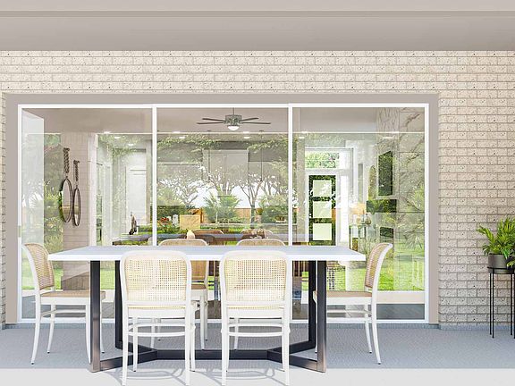 Benbrook Plan Representative Only Opt. Ext Covered Outdoor Living W Sliders at Great Room