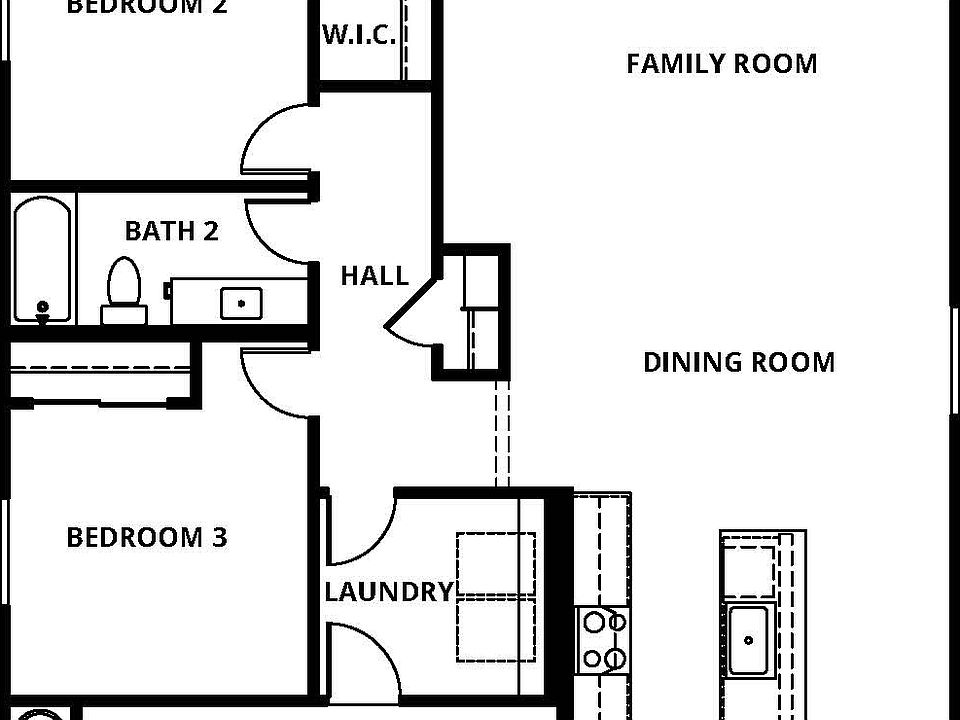 Floor plan layout of the Payson.