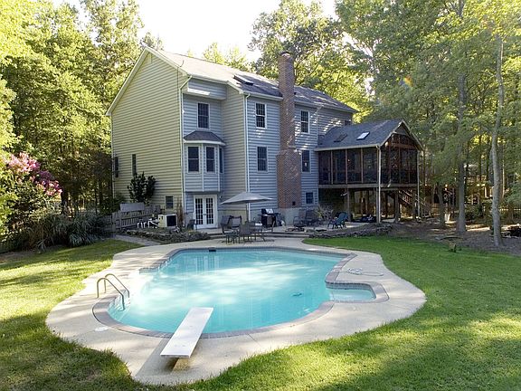 In ground pool with waterview