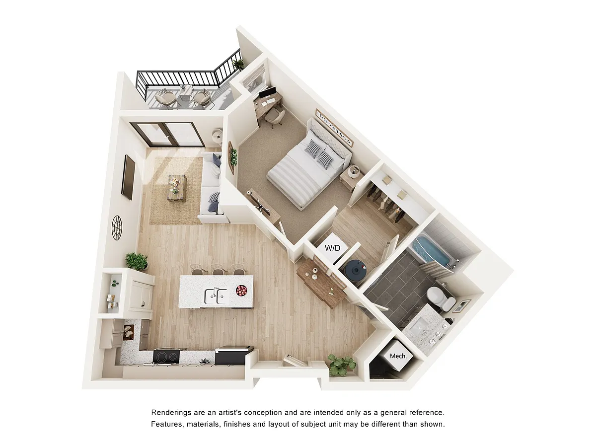 Floor plan 1B 2