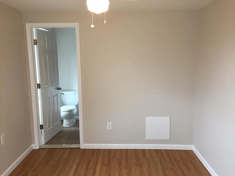 Standing from the entrance to the bedroom