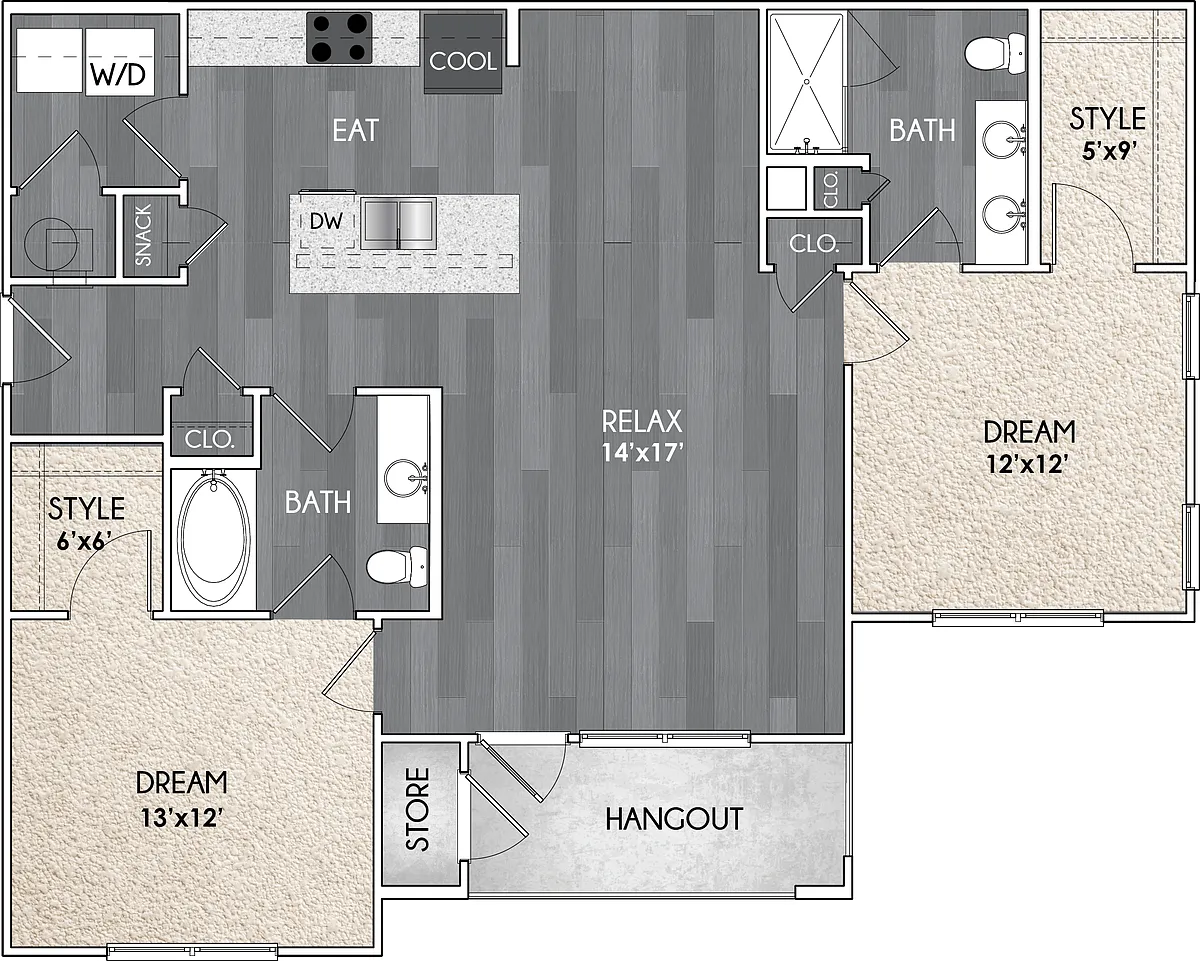 Floor plan B1