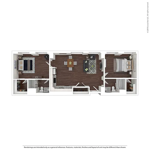 Floor plan Two Bedroom- B3