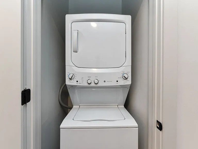 In-home washer and dryer for your convenience.