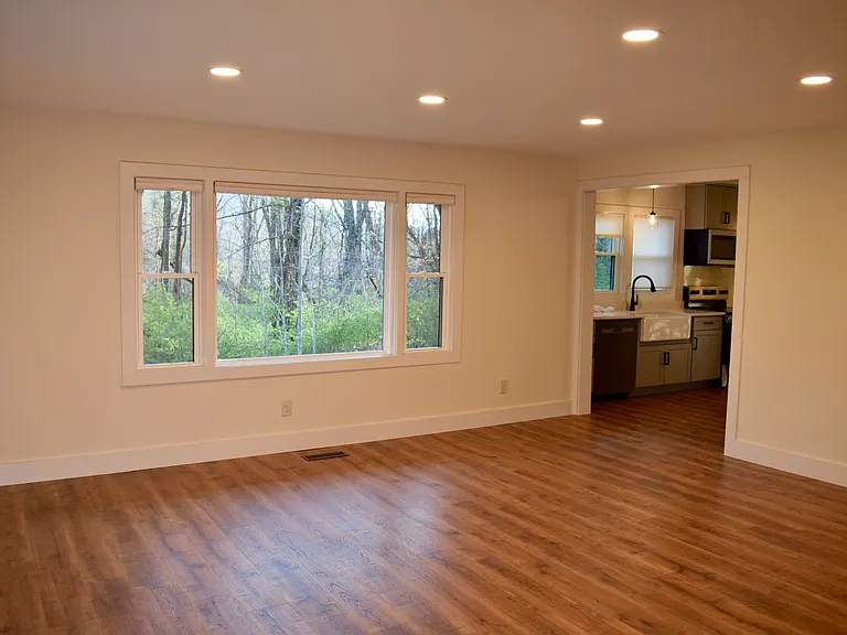Living room to kitchen