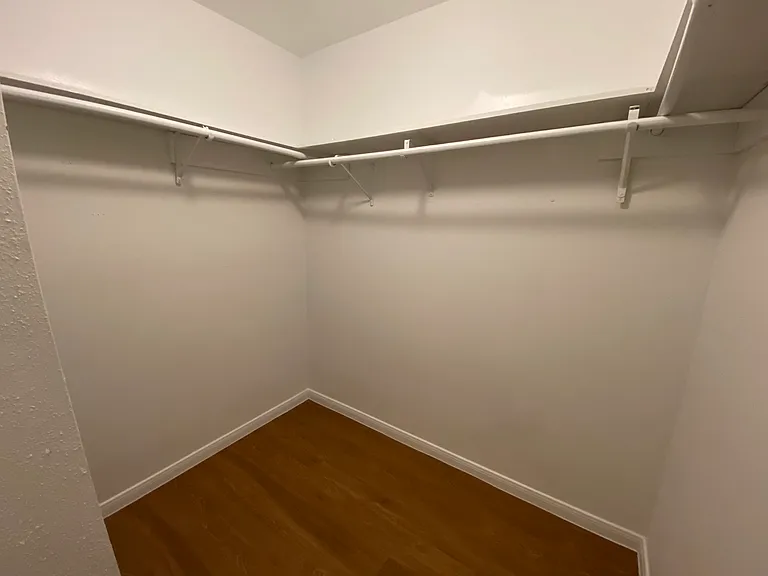 Walk in closet for the master bedroom
