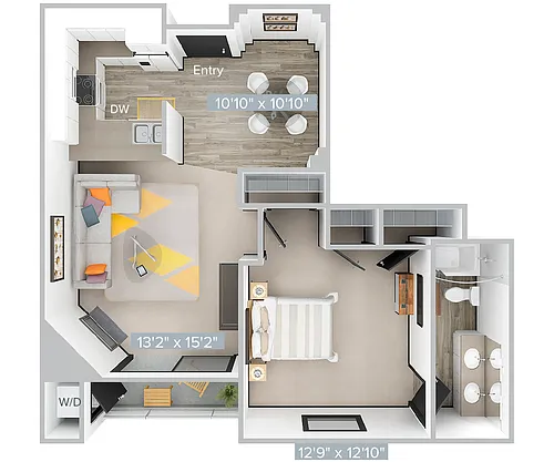 Floor plan I_1B1B_687SF_212-312-Standard
