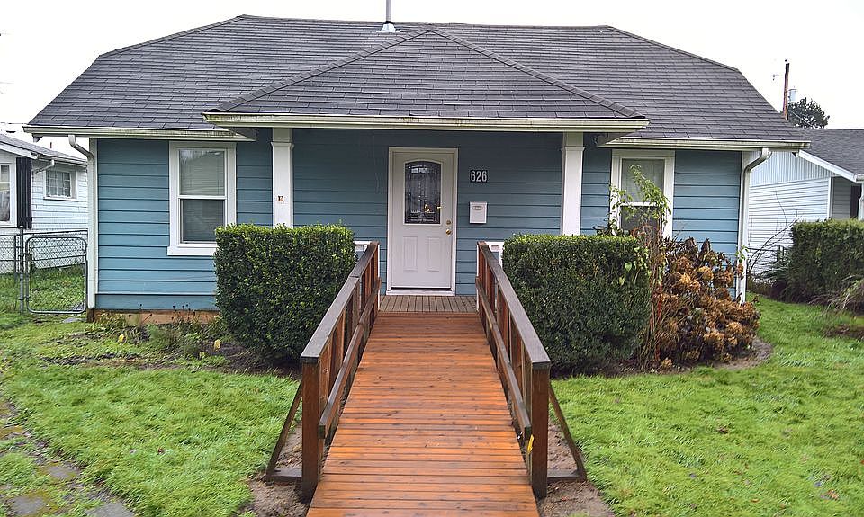 Front of house with ramp