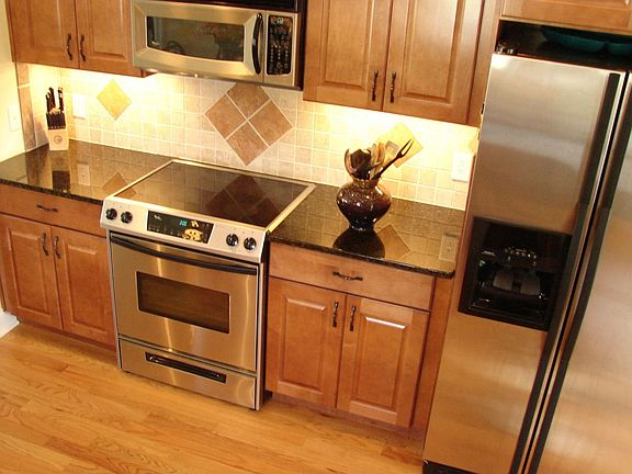 Stainless Appliances & Tile Backsplash