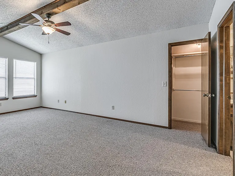 Master bedroom and walk-in closet