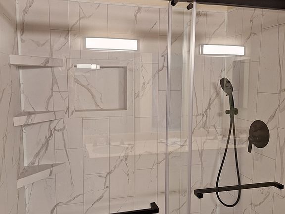 brand new walk in shower