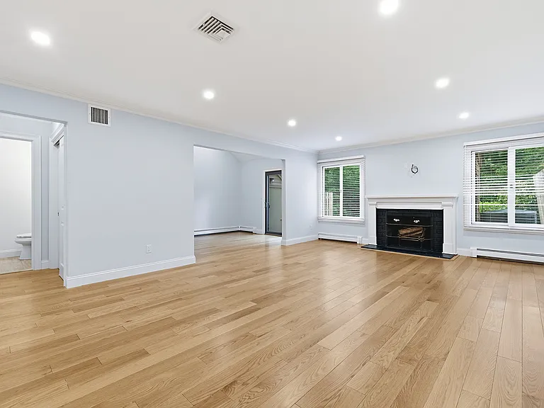 living room with fireplace