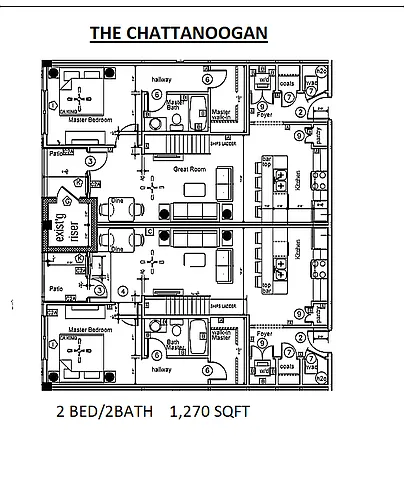 Floor plan The Chattanoogan