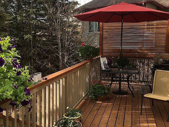 Back deck privacy screen
