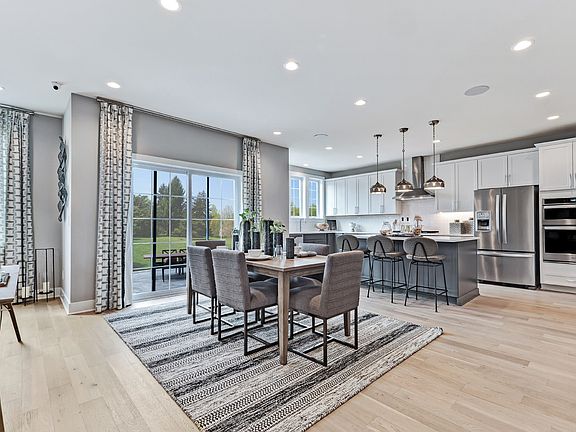 Gourmet kitchen and casual dining area
