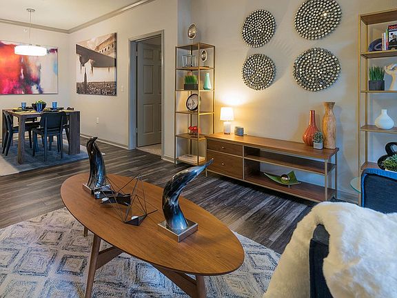 Griffis Lakeline Station with wood-style flooring at Austin, Texas Apartment Home