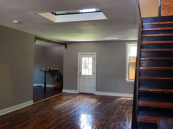 stairs, sky tunnel, back door . kitchen to the left