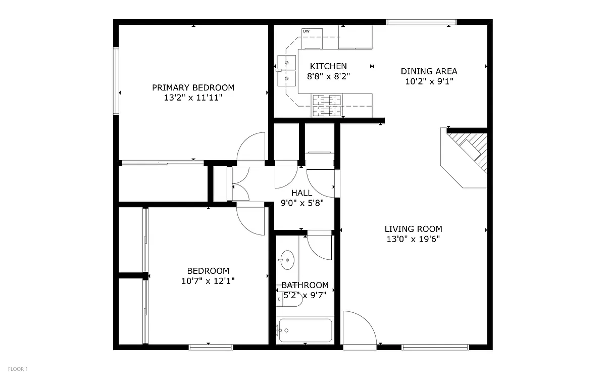 Floor plan Two bedroom