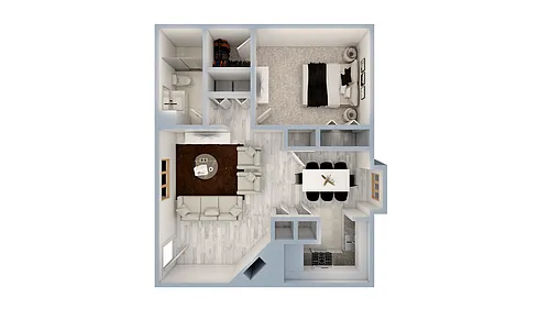 Floor plan A2-1X1