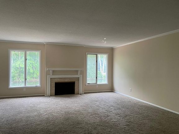 Upper level Living room fireplace