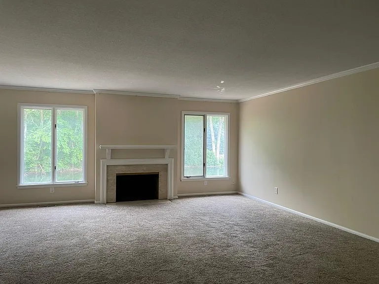 Upper level Living room fireplace