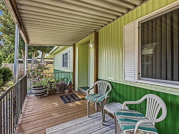 Front entry Deck. Enjoy morning or evening coffee or Tea. Maybe a night cap on this relaxing deck.