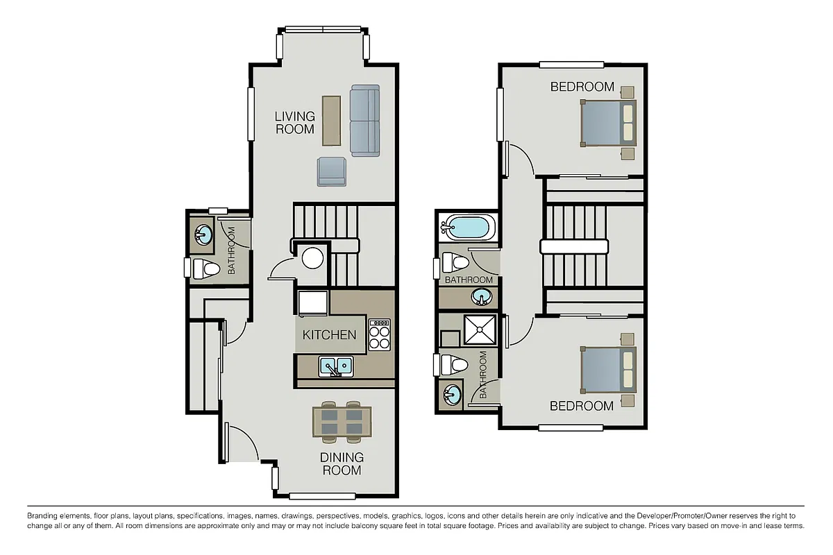 Floor plan Plan 2D Townhome