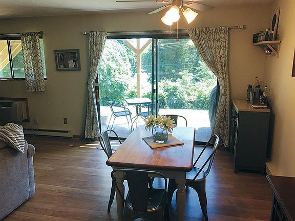 Bright, open dining area